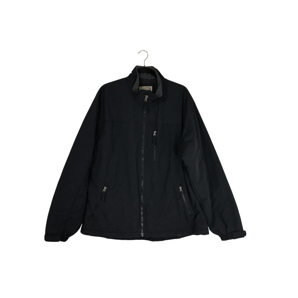 Duluth Trding Co Jacket Sz XL Black Full-Zip With Inner Fleece Lining & Pockets